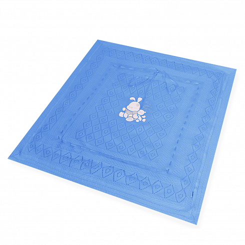 Плед вязанный с аппликацией "Игрушки" USNS14-04, 90*90 см, 100% акрил