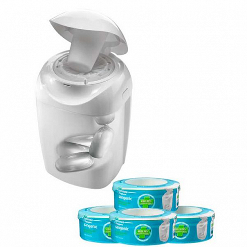 Система для утилизации подгузников Sangenic. В комплекте: утилизатор Sangenic, 4 кассеты