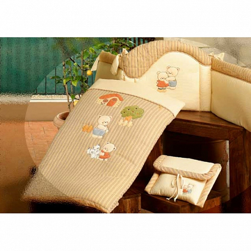 22R.140P_RIGA Комплект д/кроватки "БИБА" из коллекции "4 времени года":мягк,бортик,одеяло, наволочка