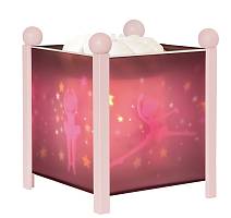 Светильник-ночник в форме куба, серия Балерина/Magic Lantern Ballerina -Pink 12V