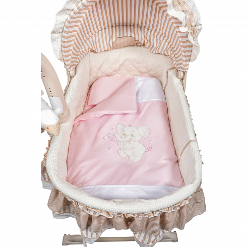 Набор в люльку 6 пред.  (одеяло, подушка, пододеяльник, простыня, наволочка, матрас) Elefant