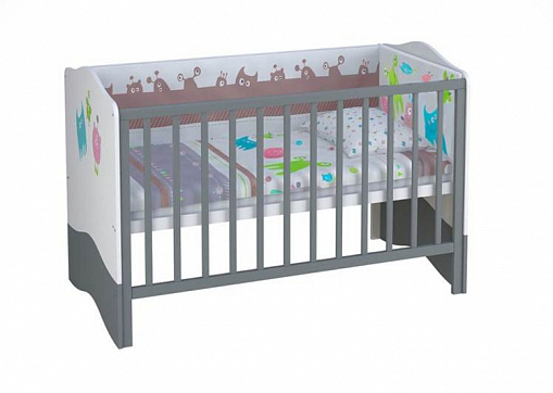 Кроватка детская Polini Basic Монстрики 140х70