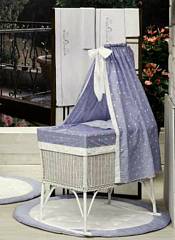 25V.150 Балдахин "Нежность" из коллекции "4 времени года" для кроватки с бантом и  вышивкой