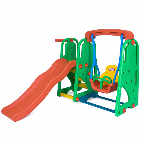 JM-701E Игровой комплекс горка-волна+качели с муз. панелью 